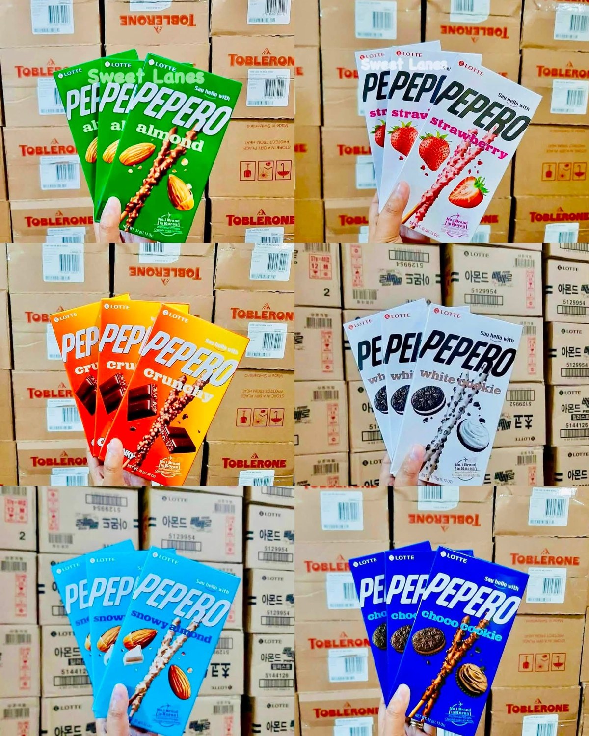 Pepero ขนมแท่งหลากหลายรส